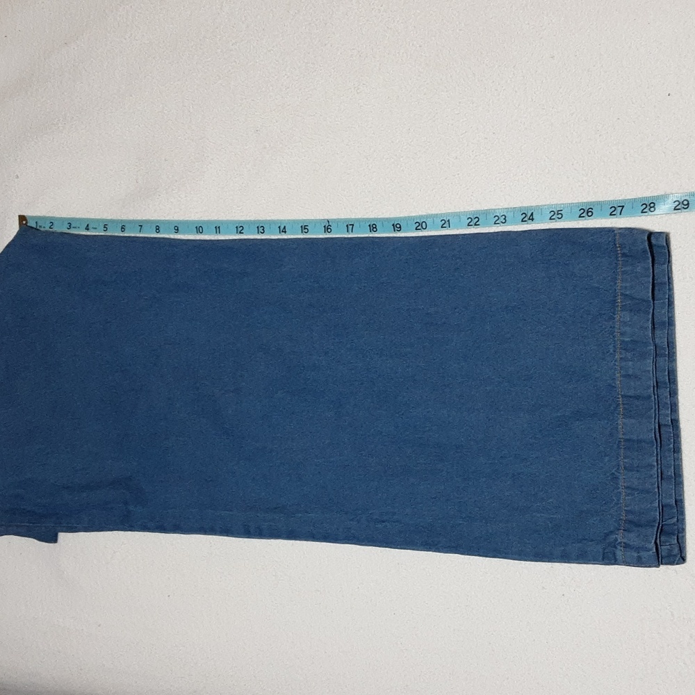 Sincerely Jules 100 % Cotton Women's   Blue Denim Jumsuit Size L. Missing Belt. - Picture 11 of 14